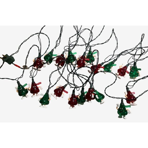 Hersheys Christmas Holiday String Lights With Green and Red Candy Characters - Picture 6 of 12